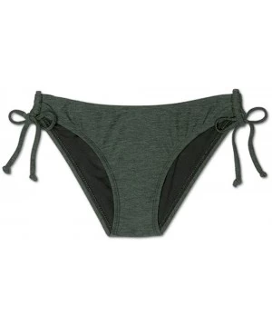 Bottoms Women's Hipster Bikini Bottom - Dark Green - CD1950Q8HLH