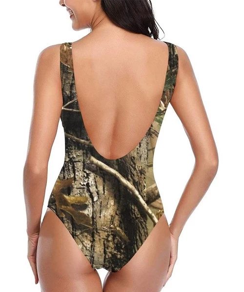 One-Pieces Women's One-Piece Perfect Bathing Suit- Realtree Camouflage Camo Design Bikini- S-XL - CD18WO7O9AL