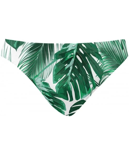 Briefs Swim Brief Bikini Summer Beach Bikini for Men Swim Underwear Sports - Jungle Leaf - C718SOLEDT3