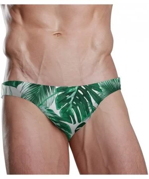 Briefs Swim Brief Bikini Summer Beach Bikini for Men Swim Underwear Sports - Jungle Leaf - C718SOLEDT3