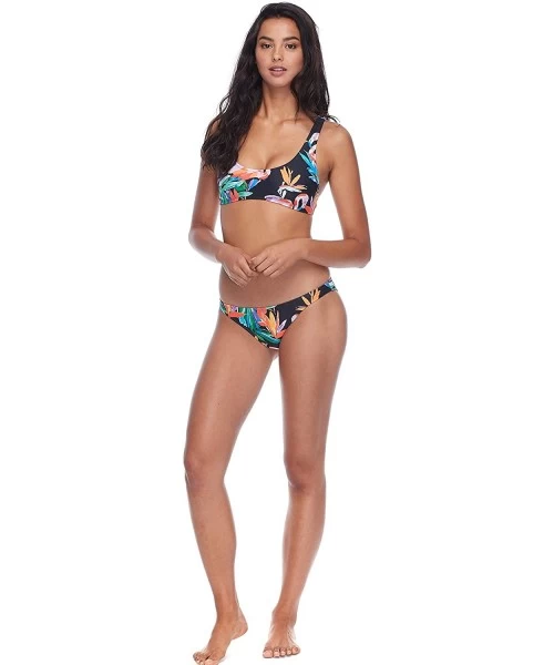 Tops Women's Stacey Bikini Top Swimsuit with Multi Strap Back Detail - Flamingo Print - CA18ZQCHWN2