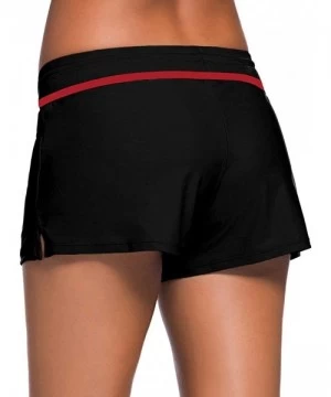 Board Shorts Board Shorts Women's Swimswear Tankini Swim Briefs Swimsuit Bottom Boardshorts Beach Trunks Original black & Red...