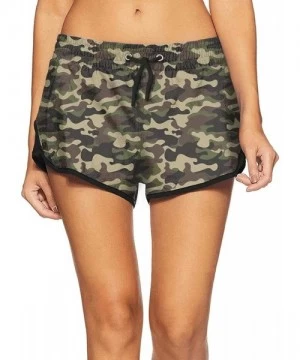 Board Shorts Python Skin Snake Animal Camouflage Girl Swim Trunks Gym Shorts Cartoon Pant Womens Shorts - Camouflage Olive Co...