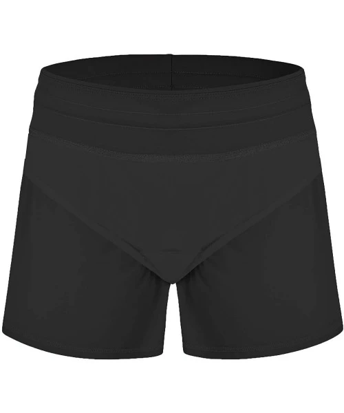 Board Shorts Board Shorts Women's Swimswear Tankini Swim Briefs Swimsuit Bottom Boardshorts Beach Trunks Original black & Red...