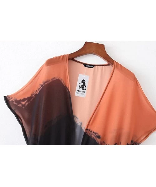 Cover-Ups Women Coverup- Summer Chiffon Shawl Kimono Cardigan Beach Cover up - CX1838O2K59