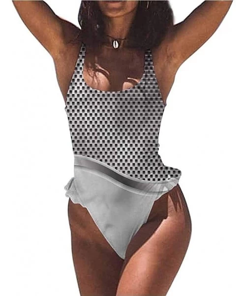 Bottoms Bikini Set Grey- Horse Royal Animal Retro Material is Soft and Water Resistant - Multi 03-one-piece Swimsuit - C919E7...