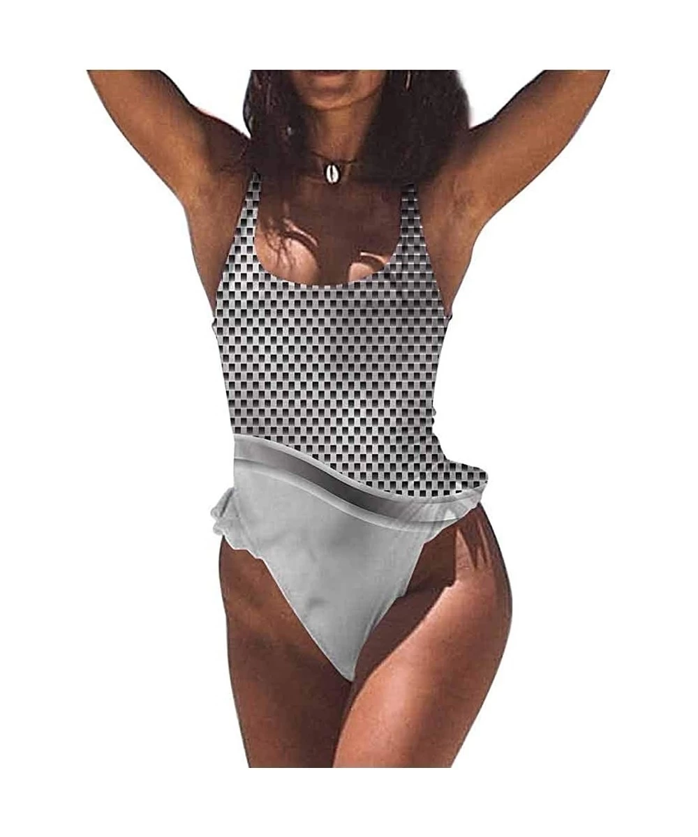 Bottoms Bikini Set Grey- Horse Royal Animal Retro Material is Soft and Water Resistant - Multi 03-one-piece Swimsuit - C919E7...