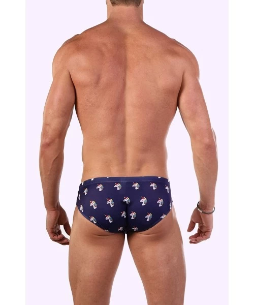 Briefs Men's Swimsuit Fun Bikini Briefs Swimwear - Unicorn - CS18U2N324L