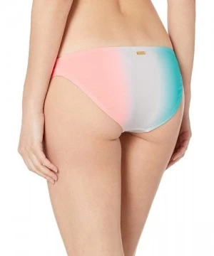 Bottoms Women's Low Rider Mid Rise Bikini Bottom Swimsuit - After the Rain Ombre Print - CS18Q8Z2LMK