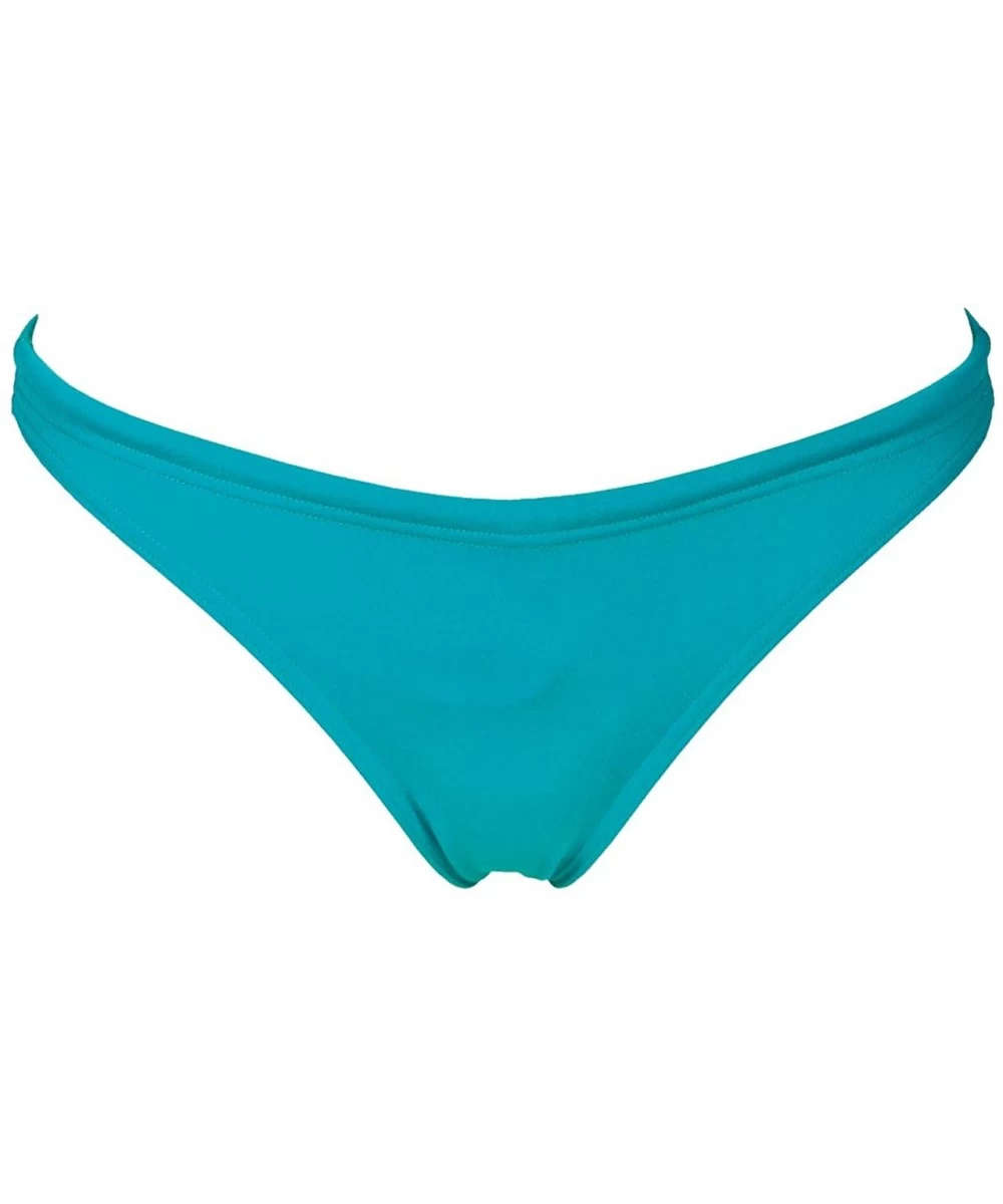 Tankinis Womens Rule Breaker Real Brief MaxLife Bikini Bottom - Persian Green-yellow Star - CI18CKL9SM8