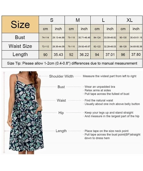 Cover-Ups Women's Casual Summer Empire Waist Swing Dresses Solid/Floral Print Boho Dress with Pockets - White-2 - C119993H23D