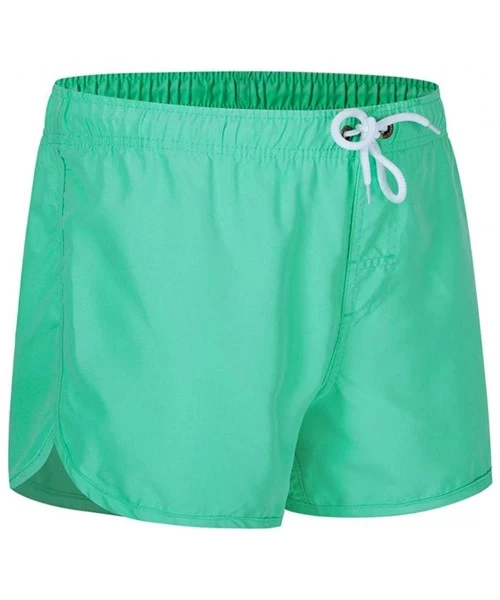 Board Shorts Beach Pants Fitness Loose Surfing Trunks Shorts - Mint Green - CE199RAC7R5