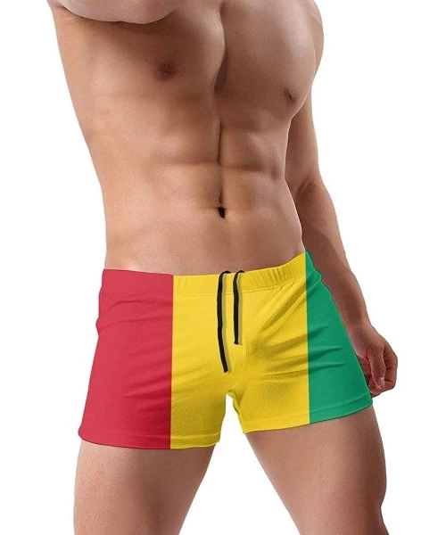 Briefs Men's Swimwear Briefs Swim Trunk Arizona State Flag Bikini Boxer Swimsuit - Flag of Guinea 19 - CA19CD7I3ZL