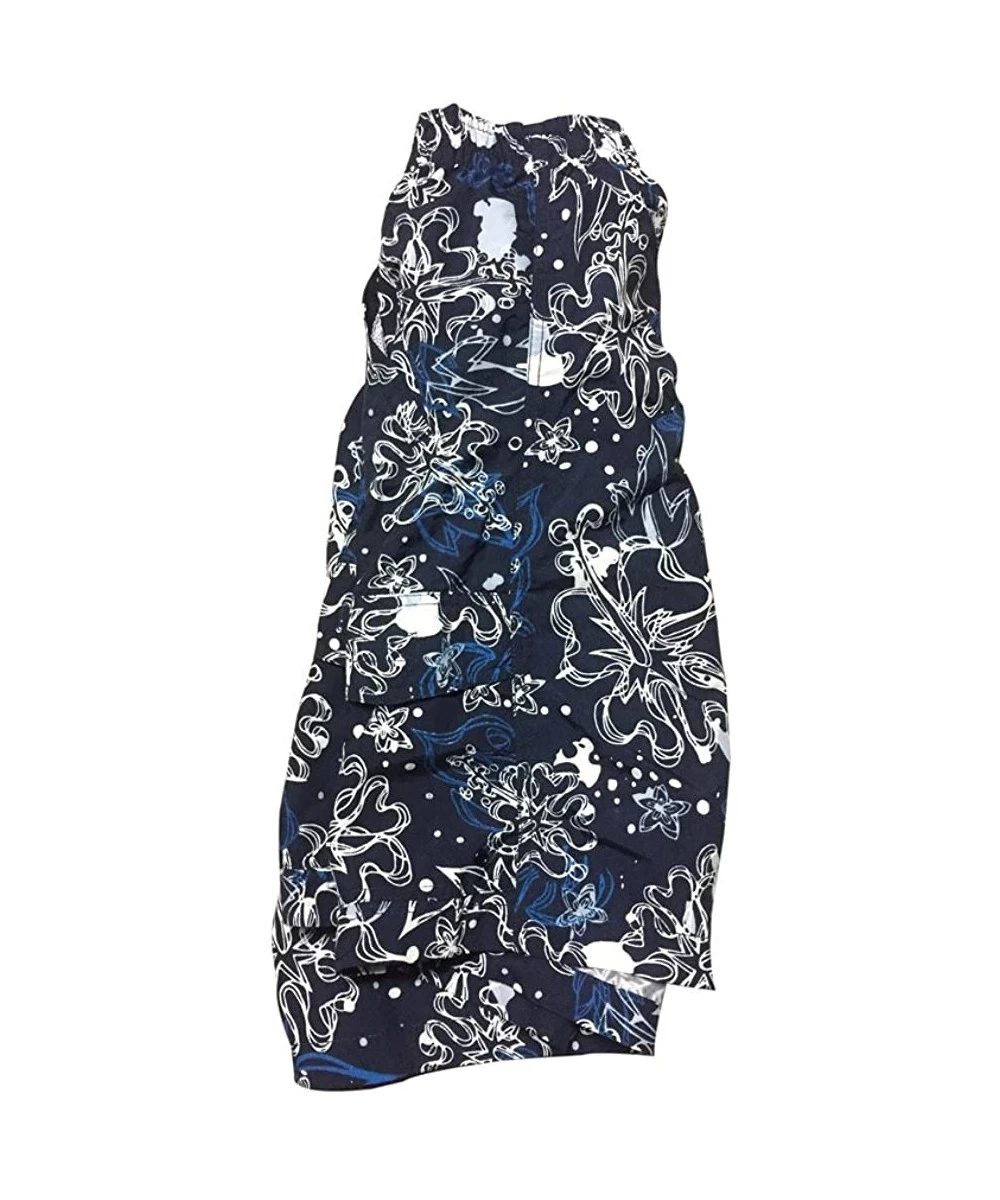 Trunks Big and Tall Swim Trunks in Blue Floral Print - CR1887HGHHQ