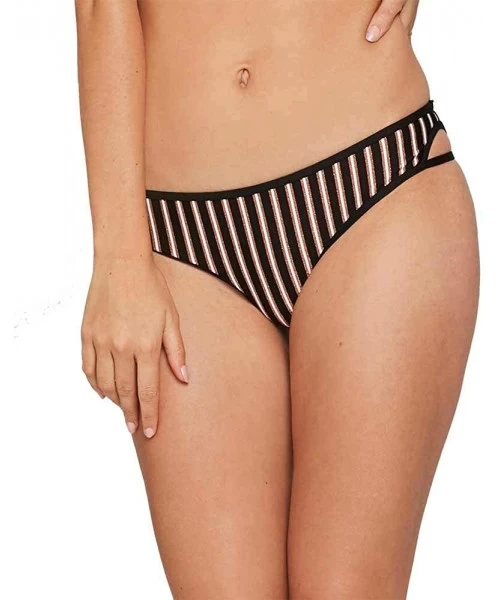 Tankinis Women's Horizon Stripe Rachel Bottoms - Black - CK18M2ZYD93