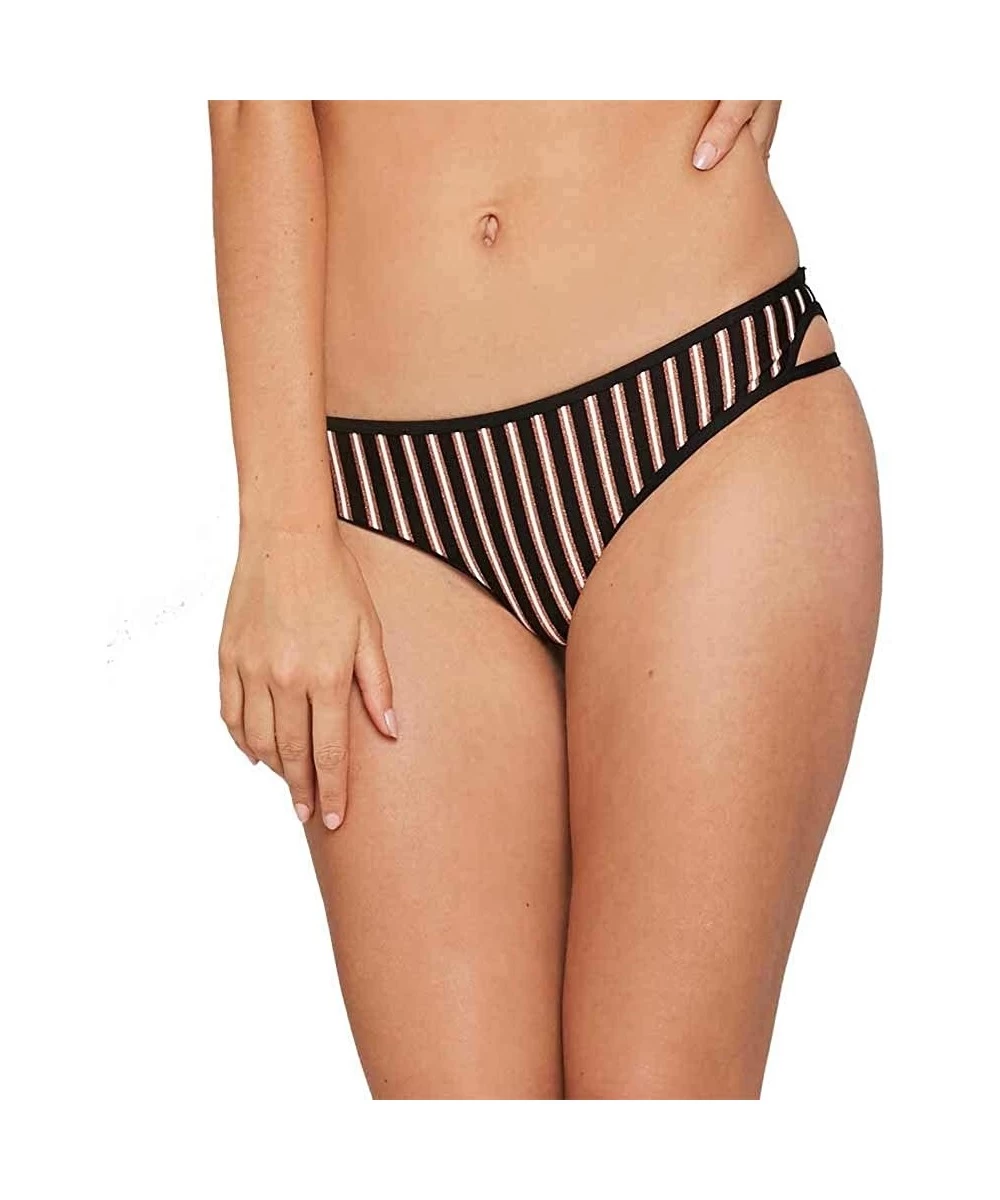 Tankinis Women's Horizon Stripe Rachel Bottoms - Black - CK18M2ZYD93