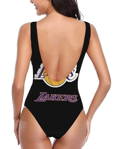 One-Pieces Washington Wizards Women's One Piece Bikini Swimsuit U Neck Backless Bathing Suit Swimwear Beachwear L.a. Lakers -...