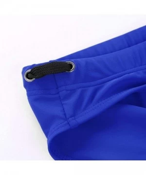 Briefs Men's Swimwear Bikini Swimming Briefs Pad Swimsuits Board Surfing Trunk Shorts - Blue - CH18RQSHC7A