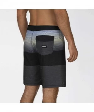 Board Shorts Men's Valley 20" inch Swim Short Boardshort - Black - C218AQQ8OEN