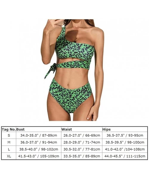 Sets Women's Snakeskin High Waist Bikini Sets Metallic Two Piece Swimsuit Bathing Suit Padded Push Up Beach Swimwear - 02 Gre...