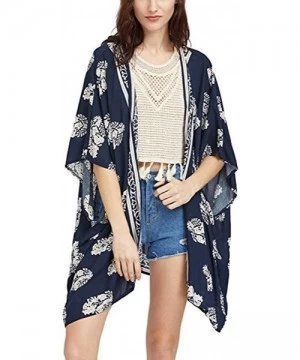 Cover-Ups Womens Bathing Suit Swimwear Beach Cover up Bikini Coverups Swimsuit Shirt Dress - Kimono Cardigan-2 - CP18UQD0TSY