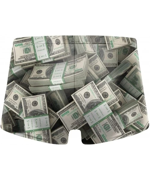 Board Shorts American Hundred Dollar Bills Stacks Men Swimwear Swimsuits Surf Board Boxer Shorts Trunks - American Hundred Do...