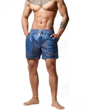 Board Shorts Mens Board Shorts Swimsuits Swim Trunks Long Beach wimwear with Mesh Liner Pocket - Z Purple - C4199S7TTS4