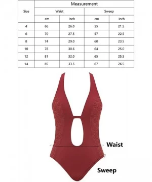 One-Pieces Retro One Piece Swimsuits for Women Sexy Lace Up Plunge Bikini Set Open Back Halter Monokini Pin Up Swimsuit Retro...