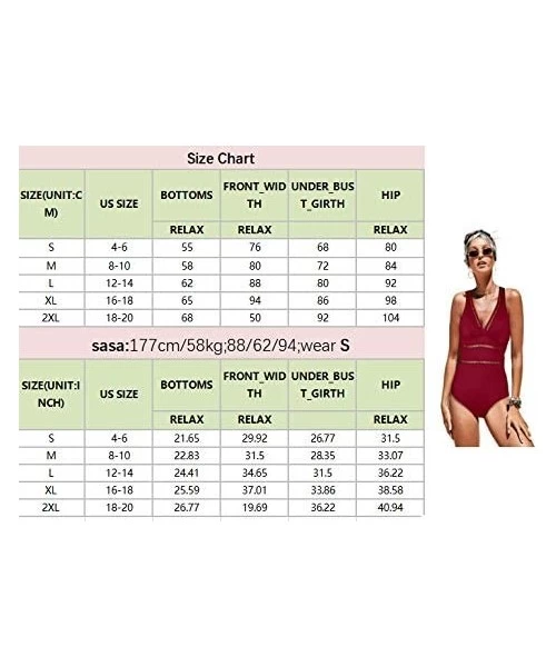 One-Pieces Monokini Swimsuit for Women Plunge Mesh V Neck One Piece Bathing Suits Push up Elegant Solid Printed Swimwear S XX...