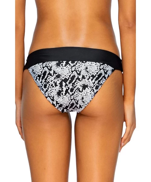 Bottoms Women's Bliss Banded Bikini Bottom Swimsuit - Sea Serpent - C2193RTWGX8