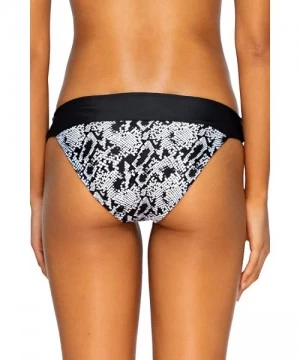 Bottoms Women's Bliss Banded Bikini Bottom Swimsuit - Sea Serpent - C2193RTWGX8