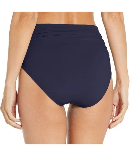 Bottoms Women's Impulse Rollover Bikini Bottom - Navy Captain 423 - CV197QGNC7N