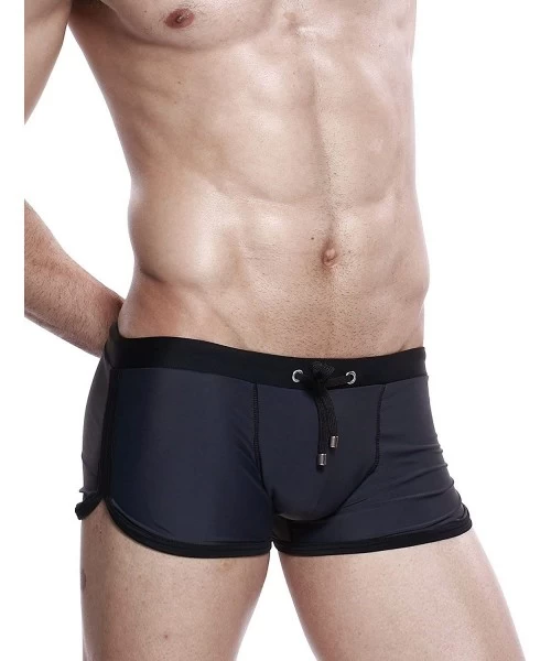 Briefs Mens Low Rise Sexy Swimwear Trunk Boxer Brief Swimsuit 9 Colors - 2439 - C511LBAA1VL