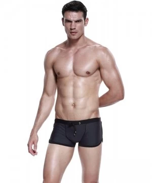 Briefs Mens Low Rise Sexy Swimwear Trunk Boxer Brief Swimsuit 9 Colors - 2439 - C511LBAA1VL