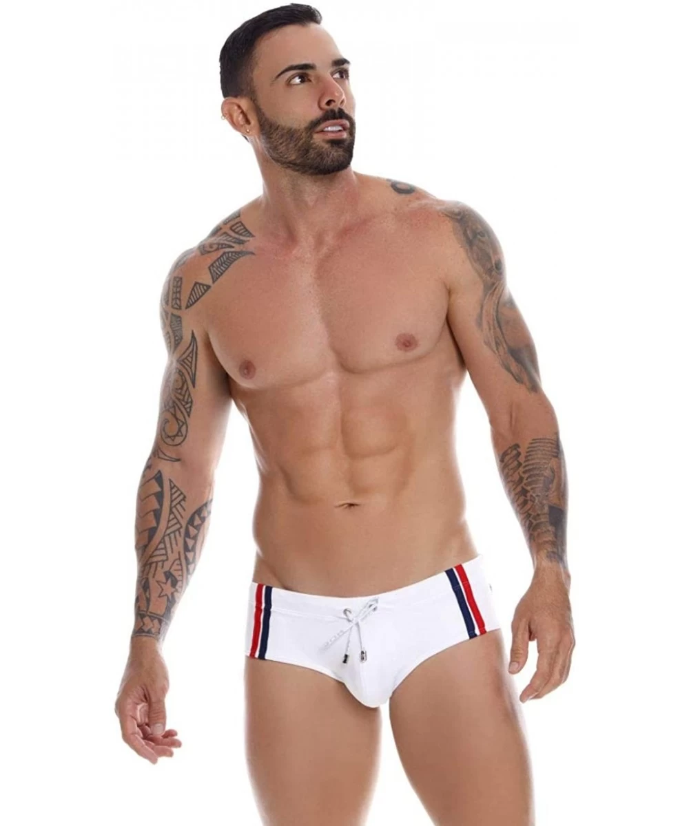 Briefs Mens Fashion Swim Briefs Swimwear for Men - White_style_1021 - CM1960L72MR