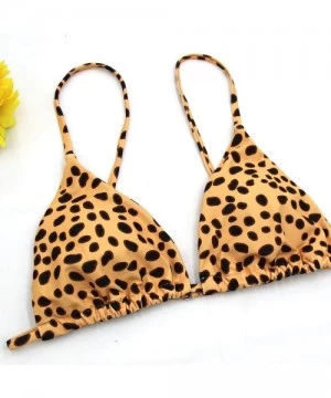 Sets Sexy Bikini Cheetah Leopard Print Swimwear Women Push Up Bikini Micro Thong Swimsuit Bathing Suit Brazilian Biquini - Po...