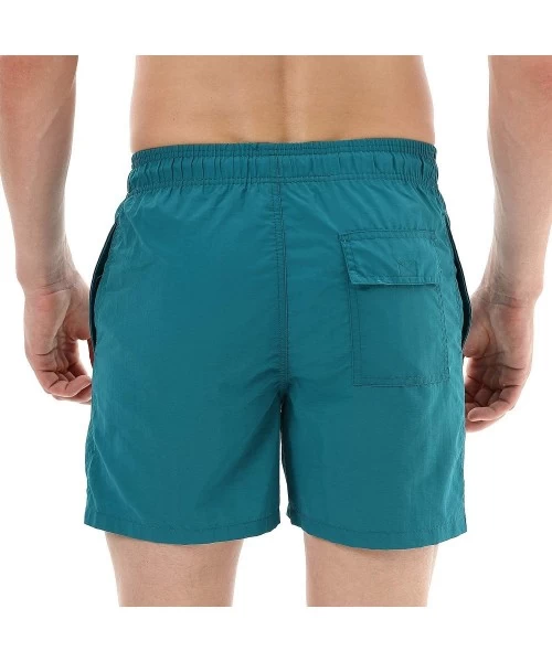 Trunks Mens Swim Trunks Quick Dry Swim Shorts with Mesh Lining Swimwear Bathing Suits - Long-dark Green - CY18UX6IY27