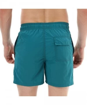 Trunks Mens Swim Trunks Quick Dry Swim Shorts with Mesh Lining Swimwear Bathing Suits - Long-dark Green - CY18UX6IY27