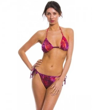 Tankinis Amalfi Purple Tan Through Tie Side Bikini Tanga - CL1953QK7TN