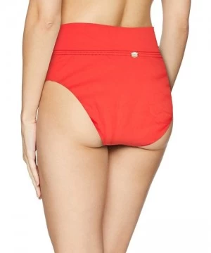 Tankinis Women's Summer Lovin V-Front Bikini Bottom Swimsuit - Scarlet - CW18GWDIRWK