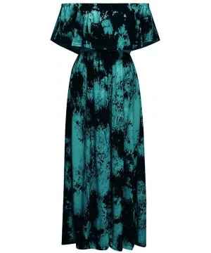 Cover-Ups Women's Summer Short Sleeve V Neck Floral Party Long Dress Summer Beach Sundress Casual Loose Maxi Dress Z 4 light ...