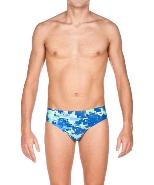 Racing Mens Molt Brief Swimsuit - Leaf - CH17YDZROMK