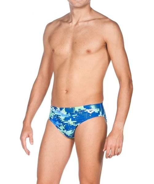 Racing Mens Molt Brief Swimsuit - Leaf - CH17YDZROMK