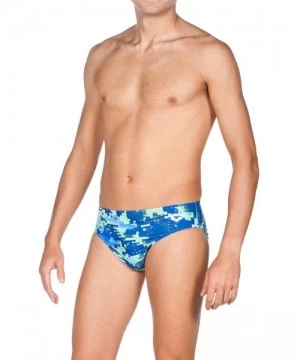 Racing Mens Molt Brief Swimsuit - Leaf - CH17YDZROMK