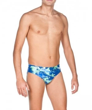 Racing Mens Molt Brief Swimsuit - Leaf - CH17YDZROMK