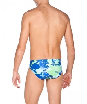 Racing Mens Molt Brief Swimsuit - Leaf - CH17YDZROMK