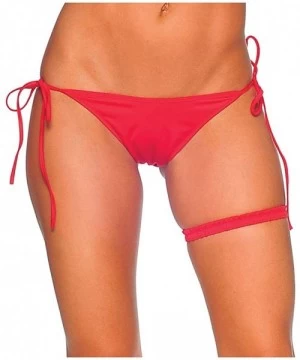 Tankinis Women's Tie Side Extreme Scrunch Bottom - Red - CJ114UKPGXJ