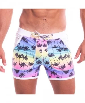 Briefs Men's Swimwear Boxer Cut Swim Brief Bikini Trunks Board Shorts Swimsuits - C018RCOD273