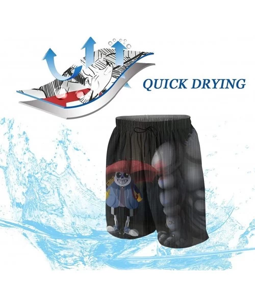 Board Shorts Men Boys Swim Trunks Quick Dry Beach Board Shorts Beach Shorts - Undertale Sans 7 - CG19702SD3Z