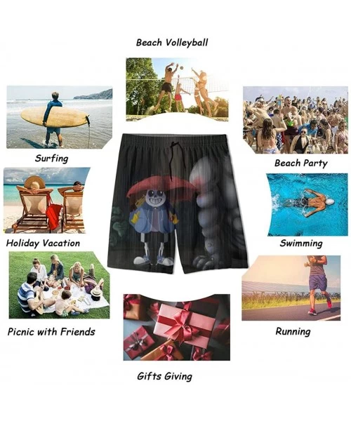 Board Shorts Men Boys Swim Trunks Quick Dry Beach Board Shorts Beach Shorts - Undertale Sans 7 - CG19702SD3Z